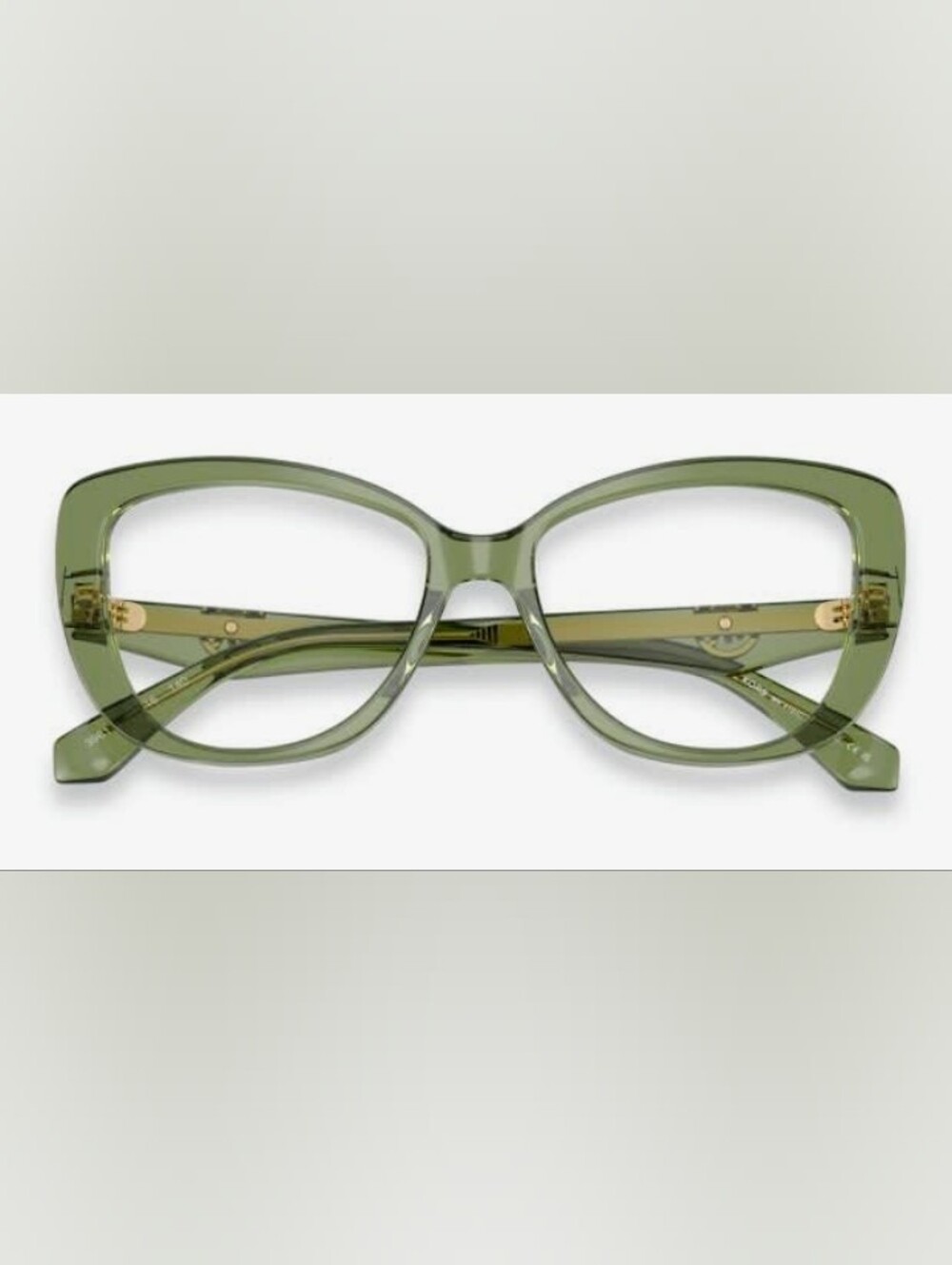 Michael Kors Dervio Women's Translucent Green Acetate MK Logo Frame - Picture 8 of 9